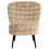 Beliani Armchair VOSS Faux Fur Beige 5