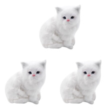 3X Realista SimulacióN Linda Peluche de Peluche Persa Gatos Juguetes Gato MuñEcas DecoracióN de Mesa NiñOs NiñOs NiñAs