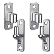 2X Wall Mount Gate Hinges for Farm Gates, Outdoor One-Piece No-Weld Chain Link Fence Parts with 5/8 Hinge Pin
