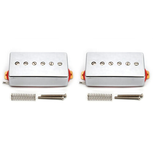 2X Micros de Guitare Électrique Style P90, Simple Bobinage, 6 Micros à Vis Réglables, Taille 50 mm.