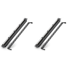 2X Panneau de Brassage CAT6 UTP RJ45 24 19 Pouces, Cadre de Câble 1U, Plaque Frontale, Montage en Rack 50U Plaqué Or, Arrière
