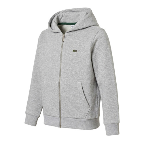 Lacoste (10 Years, Grey Marl) Lacoste Boys Basic Full Zip Hoodie 2