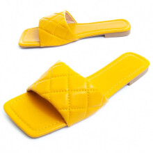 (Gelb, 38) Damen-flachsandale. Montevita Palanti 82848