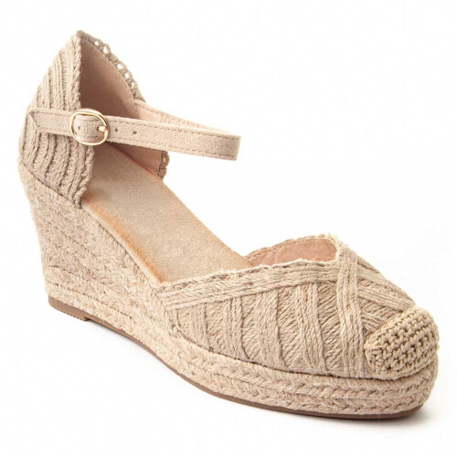 (Beige, 40) Montevita Spartsum2 87243 Espadrillas Con Zeppa Da Donna 2