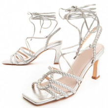(Silber, 36) Damen-sandalen Mit Absatz. Montevita Sandale 7 88467
