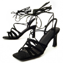 (Schwarz, 37) Damen-sandalen Mit Absatz. Montevita Sandale 8 88468