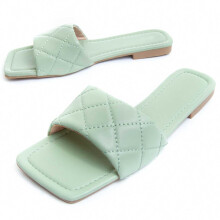 (Grün, 39) Damen-flachsandale. Montevita Palanti 82851