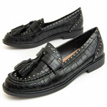 (Black, 36) Women's Casual Loafers. Montevita Moccavita12 93947