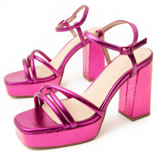(Rosa, 37) Damen-sandalen Mit Absatz. Montevita Festsand10 91776