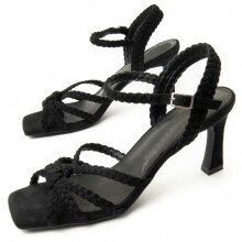 (Schwarz, 36) Damen-sandalen Mit Absatz. Montevita Sandale 22 91725