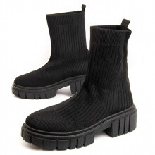 (Schwarz, 36) Plateau-ankle-boots Für Damen. Montevita Botilan41 96981