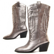 (Grau, 36) Damenstiefel Mit Absatz. Montevita Tejan2 96631