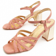 (Rosa, 37) Damen-sandalen Mit Absatz. Montevita Sandale 25 91756