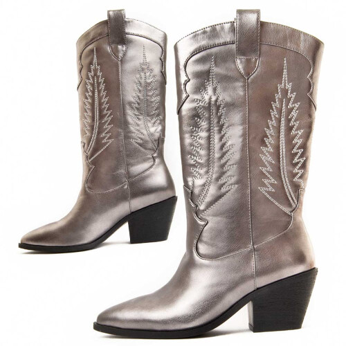 (Grau, 37) Damenstiefel Mit Absatz. Montevita Tejan2 96631