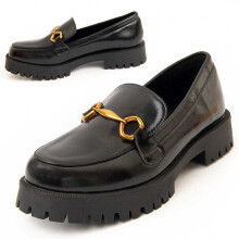 (Schwarz, 41) Damen-plateau-loafer. Montevita Macca3 96606