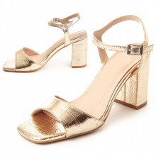 (Golden, 36) Damen-sandalen Mit Absatz. Montevita Sandale 88455