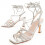 (Silber, 40) Damen-sandalen Mit Absatz. Montevita Sandale 7 88467 1