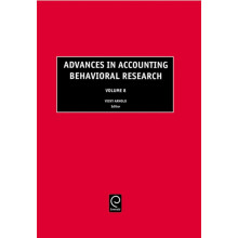 Advances in Accounting Behavioral Research Hardcover Book