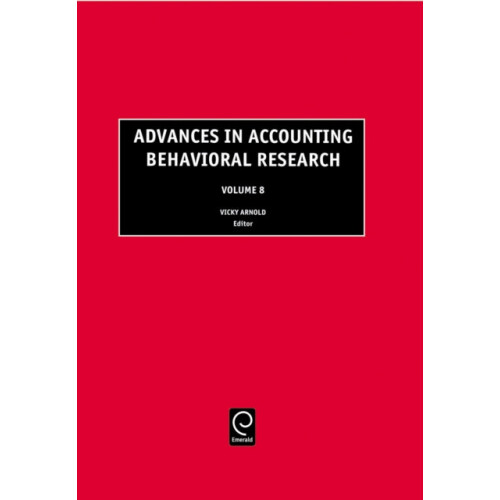 Advances in Accounting Behavioral Research Hardcover Book
