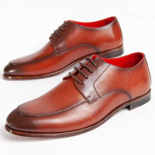 (Braun, 43) Klassischer Lederschuh Für Herren. Purapiel Imperi6 99013
