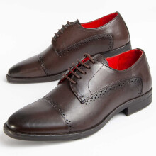 (Braun, 40) Klassischer Lederschuh Für Herren. Purapiel Imperi7 99016