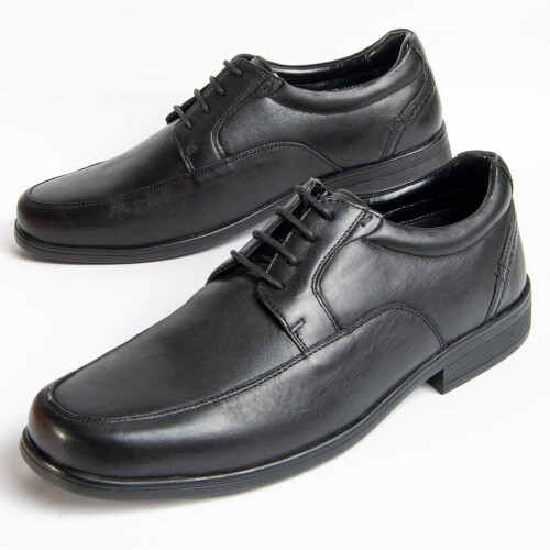 (Schwarz, 41) Herren-lederschuh. Purapiel Confore9 98993