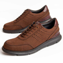 (Braun, 43) Herren-lederschuh. Purapiel Confore5 98985