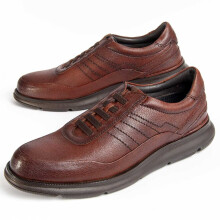 (Braun, 41) Herren-lederschuh. Purapiel Confore7 98988