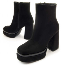 (Schwarz, 38) Bequeme Stiefeletten Für Damen. Montevita Botint7 84825