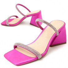 (Fuchsie, 37) Damen-sandalen Mit Absatz. Montevita Sandrarey2 90492