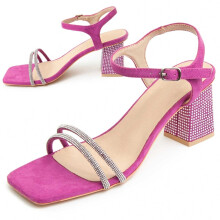 (Fuchsie, 37) Damen-sandale Mit Hohem Absatz. Montevita Sanndarey10 90523