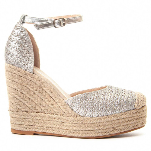 (Argento, 40) Montevita Luca 87291 Espadrillas Con Zeppa Da Donna 1