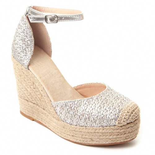 (Argento, 40) Montevita Luca 87291 Espadrillas Con Zeppa Da Donna 2