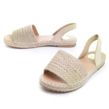 (Beige, 36) Damen-jute-sandalen. Montevita Yuttan4 85441