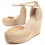 (Dorado, 39) Montevita Luca2 Espadrillas Con Zeppa Da Donna 87292 1
