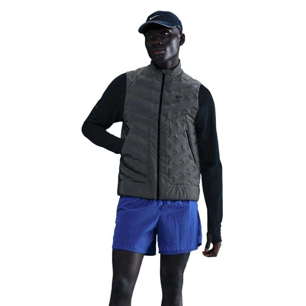 Nike (M, Reflective Silver) Mens Running Reflective Vest