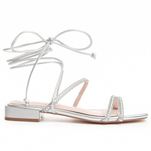 (Silber, 36) Damensandale. Montevita Sandsum 88542 1