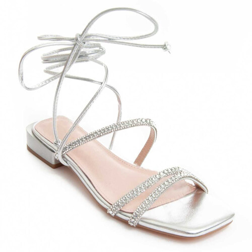 (Silber, 38) Damensandale. Montevita Sandsum 88542 2