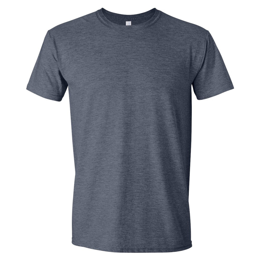 Gildan (4Xl, Heather Navy) Mens Softstyle Ringspun T-Shirt