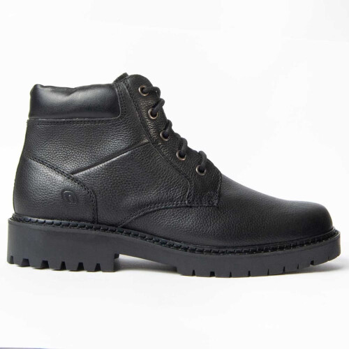 (Black, 40) Leather Boot For Men. Purapiel Botiel10 99007 1
