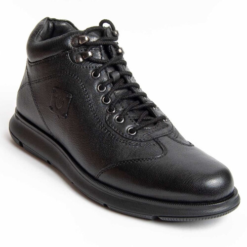 (Black, 44) Leather Boot For Men. Purapiel Botiel5 98990 2