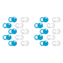 20 Pairs Running Bib Magnets, Magnetic Race Bib Clips Bib Clips Running Bib Buckles Bib Fasteners & White