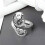 6Pcs Adjustable Knitting Loop Ring- Goldfish Open Finger Ring,Crochet Finger Yarn Holder,Yarn Guide Finger Holder 4