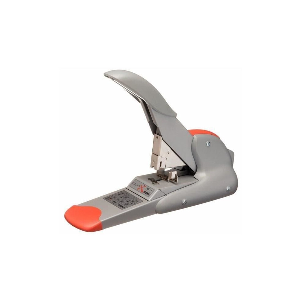 Rapid Blockheftgerät Duax®, Stahl, 170 Blatt, Flachheftung, Silber/Orange - Image 7