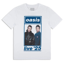 (M, White) Oasis Colour Photo Live 25 T Shirt