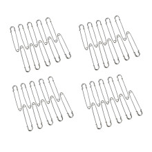 40 PCS 4 Inch Large Metal Safety Pin-- and Strong Enough to Hold Heavy-Weight Fabrics and Materials Canvas, Leather