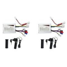 2X 36V 350W Electric Scooter Brushed Controller Motor+Throttle Twist Grip Kit for E-Bike Electric Scooter Bicycle