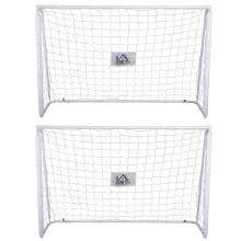 Porterías de Fútbol Blanco 186 x 62 x 123 cm
