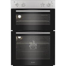 Indesit DII 10N S Built In 59cm Electric Double Oven Silver A/A