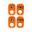 4pcs for  AMS 3D Printer Accessories X1/P1 Series Suitable for AMS Lite Inlet Ceramic Ring Protector C 1